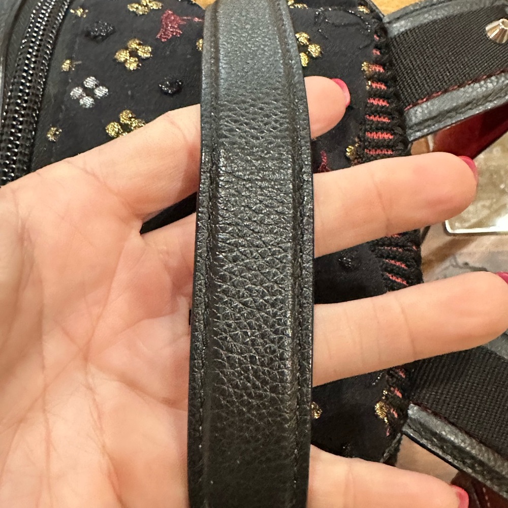 ❌❌SOLD❌❌Christian Louboutin Black and Gold Backpack - Picture 7 of 14